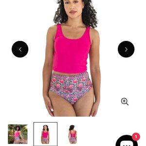 Janela Bay - Triple Bow Fuchsia swim top